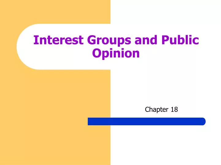 interest groups and public opinion n.
