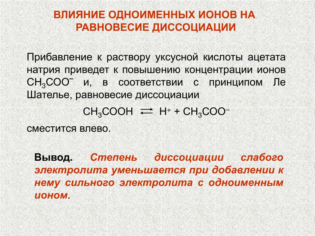 Как увеличить концентрацию. Диссоциация кислот уксусная кислота. Выражение константы диссоциации уксусной кислоты. Диссоциация уксусной кислоты равновесие. Уравнение диссоциации уксусной кислоты.