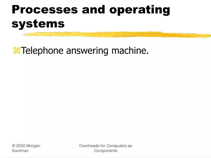 processes and operating systems n.