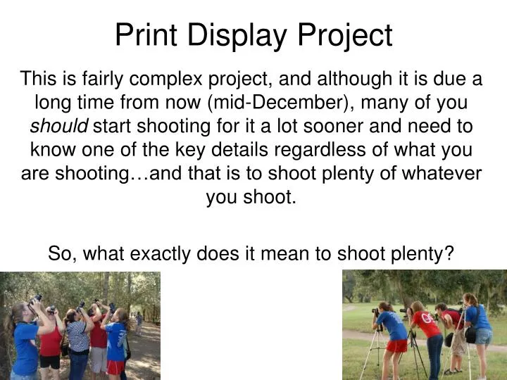 print display project n.