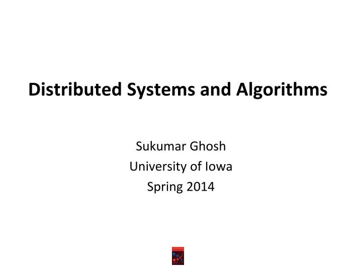 distributed systems and algorithms n.