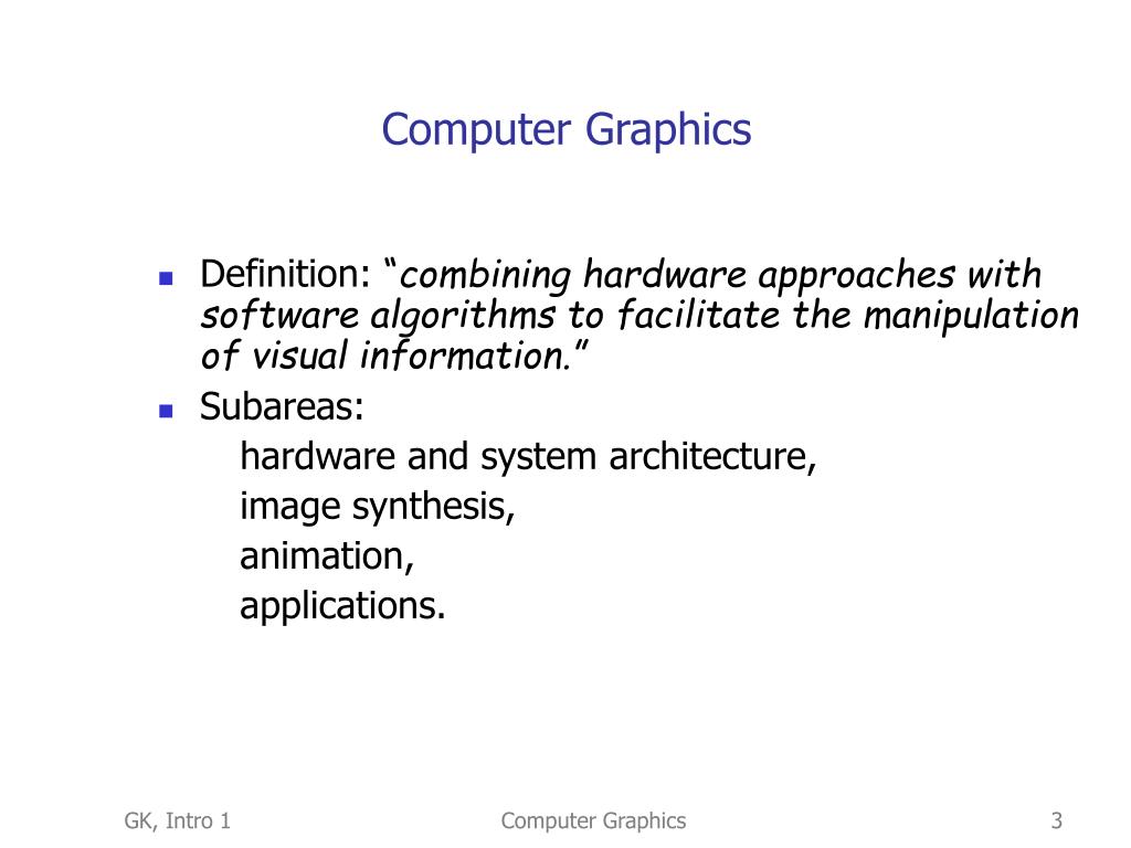 define graphics presentation