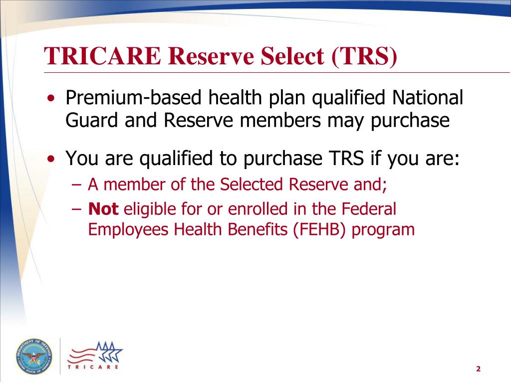 PPT TRICARE Reserve Select PowerPoint Presentation, free download
