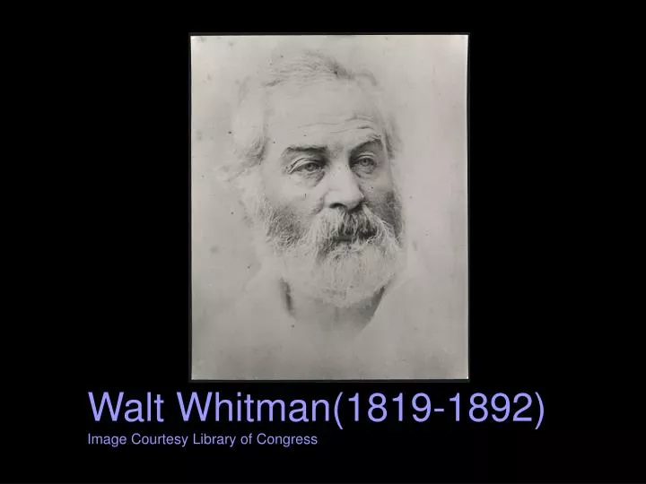 walt whitman 1819 1892 image courtesy library of congress n.