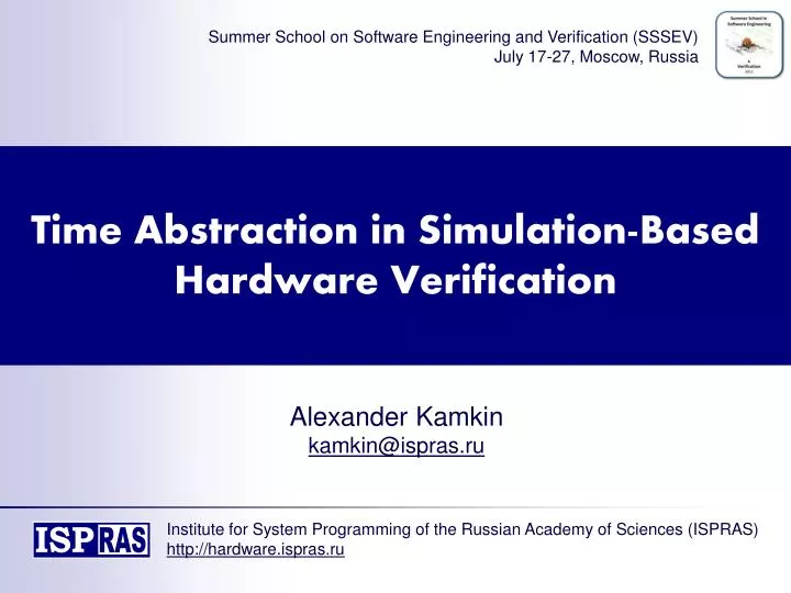 time abstraction in simulation based hardware verification n.
