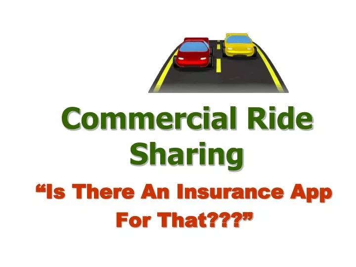 commercial ride sharing n.
