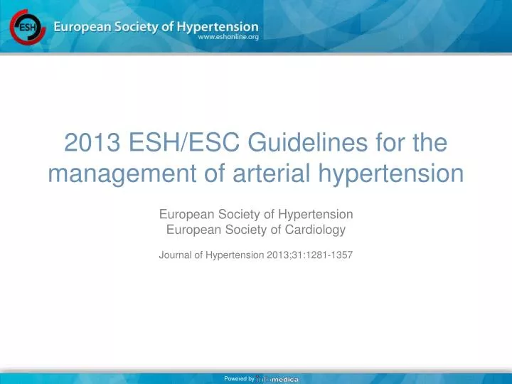 arterial hypertension guidelines 2021 ppt