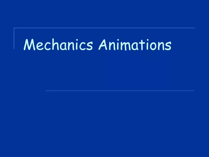mechanics animations n.