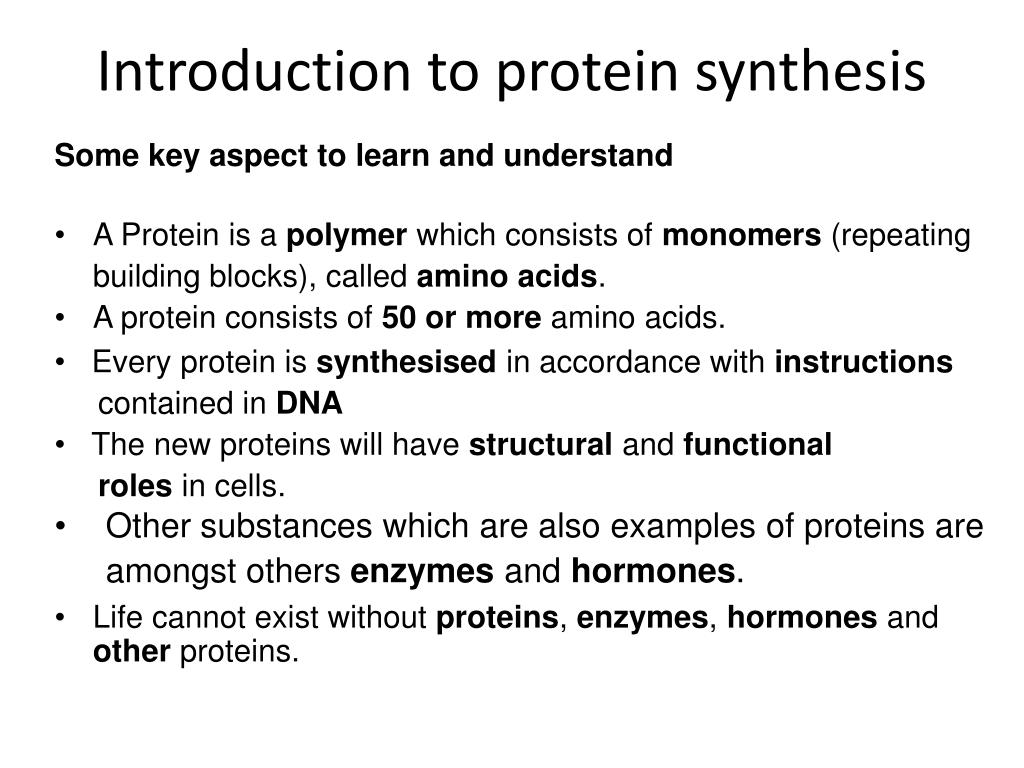 research paper about protein synthesis