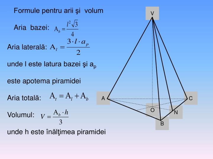 Aria Laterala A Piramidei PPT - PIRAMIDA PowerPoint Presentation - ID:5753330