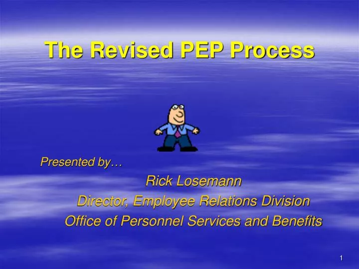 the revised pep process n.