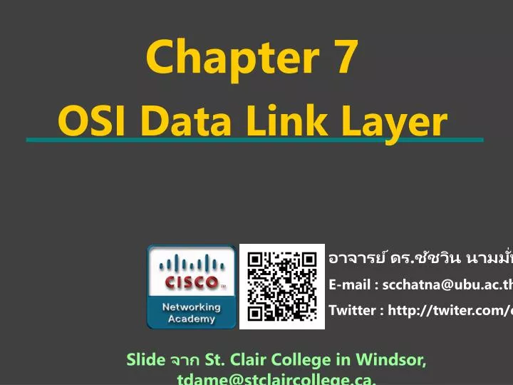 chapter 7 osi data link layer n.