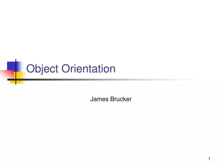 object orientation n.