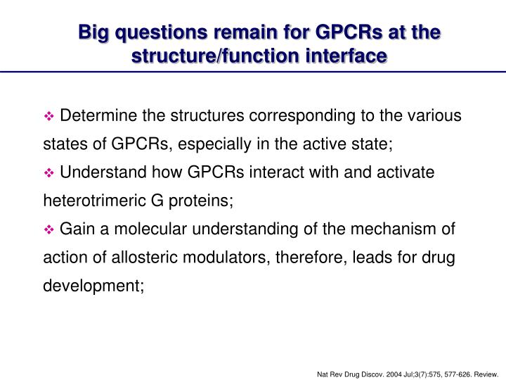 PPT - G-Protein-Coupled Receptor (GPCR): Structure and Function ...