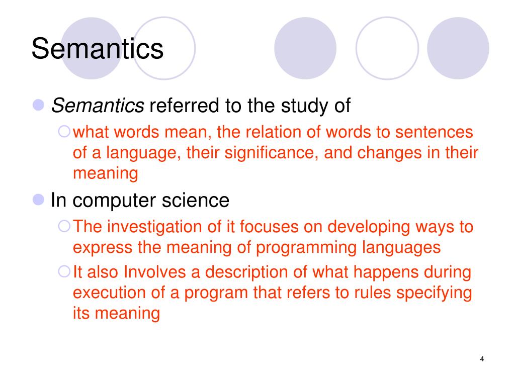 PPT - Programming Languages and Design Lecture 3 Semantic ...
