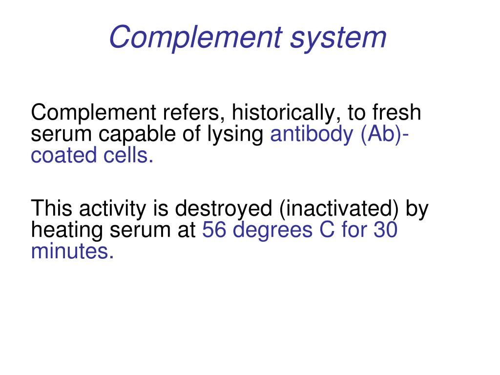 PPT - ‍ Complement system PowerPoint Presentation, free download - ID :5754596