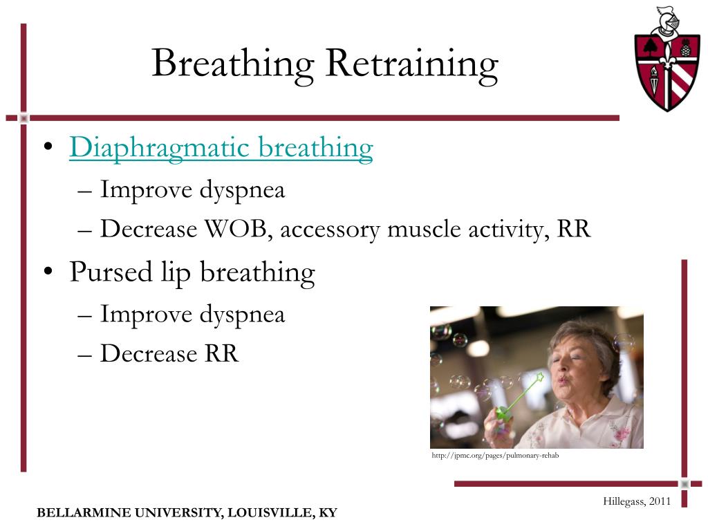 Ppt Restrictive Lung Disease And Breathing Retraining Powerpoint