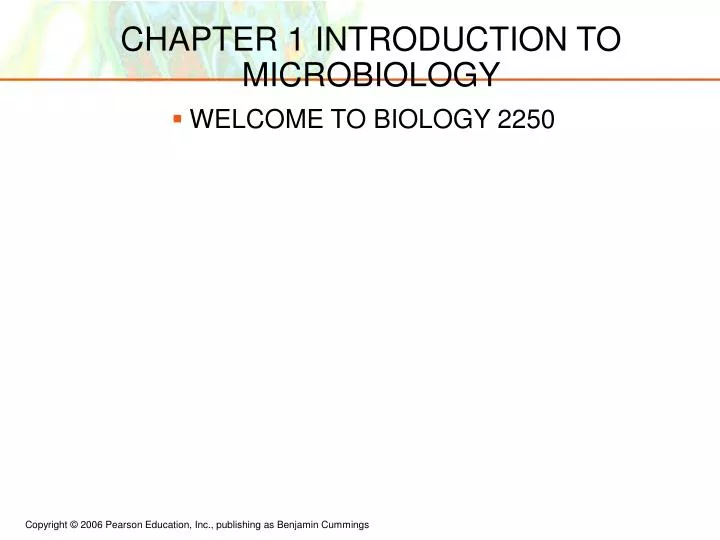 chapter 1 introduction to microbiology n.