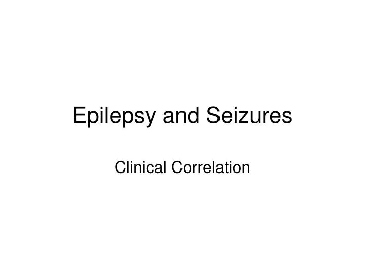 epilepsy and seizures n.