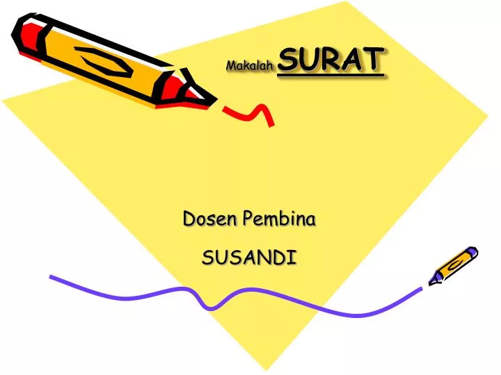 Ppt Makalah Surat Powerpoint Presentation Free Download Id 5755621