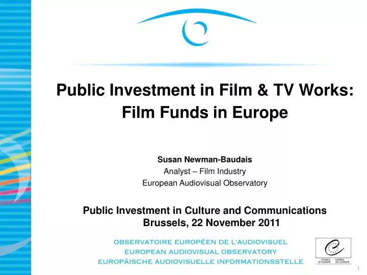 public investment in film tv works film funds in europe n.