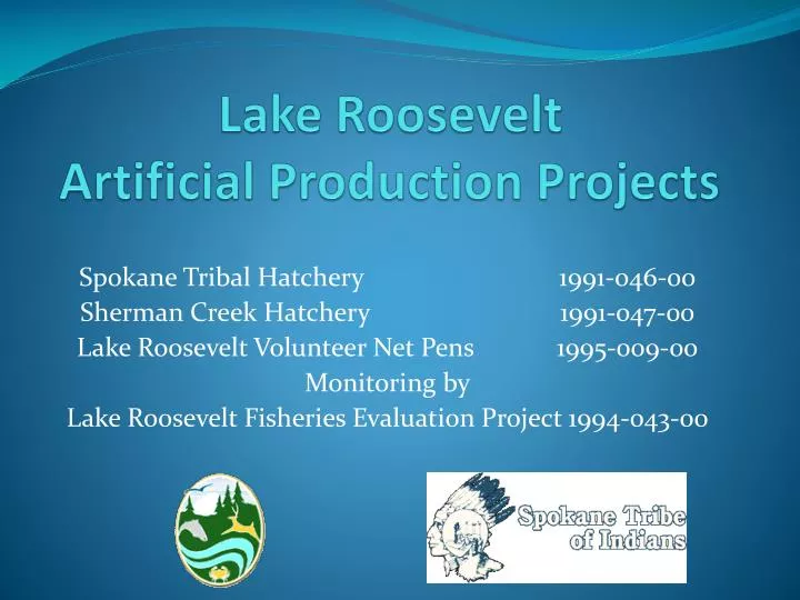 lake roosevelt artificial production projects n.