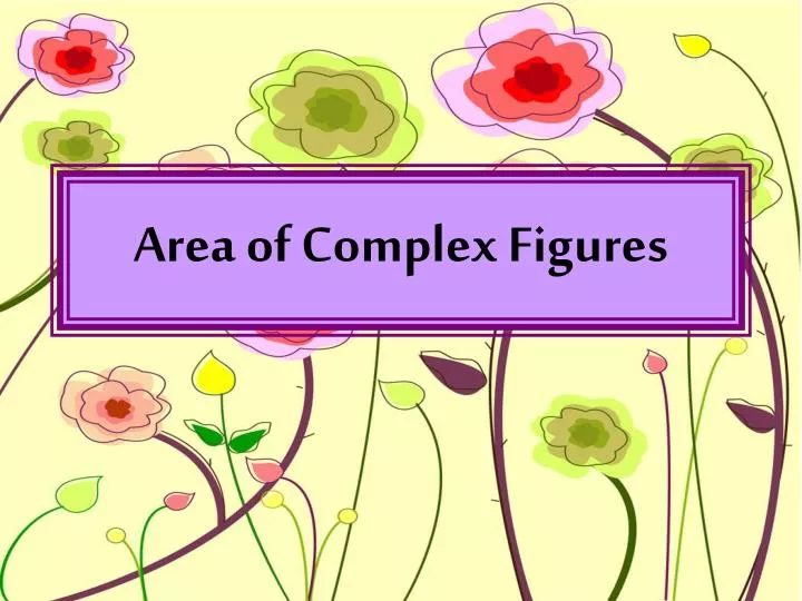 area of complex figures n.