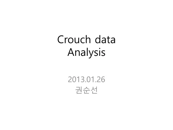 crouch data analysis n.