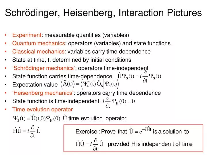 Schrodinger And Heisenberg Experiment