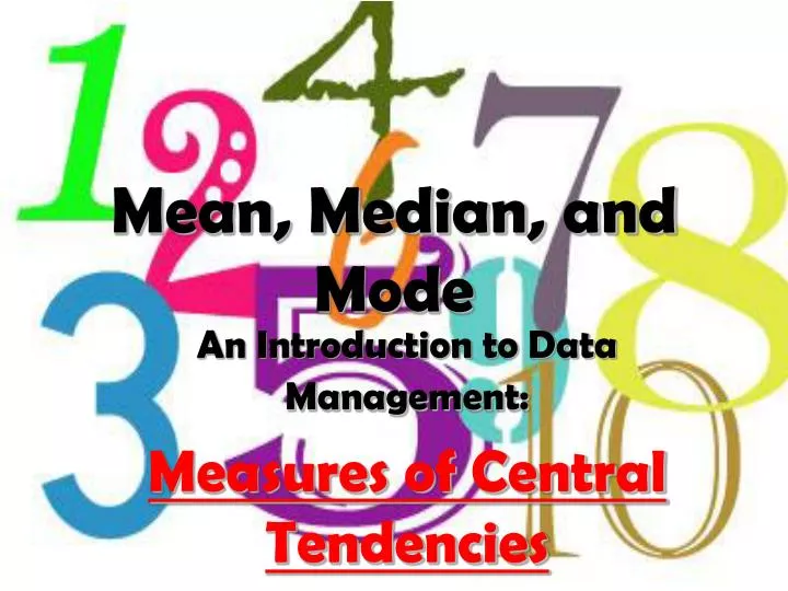 mean median and mode n.