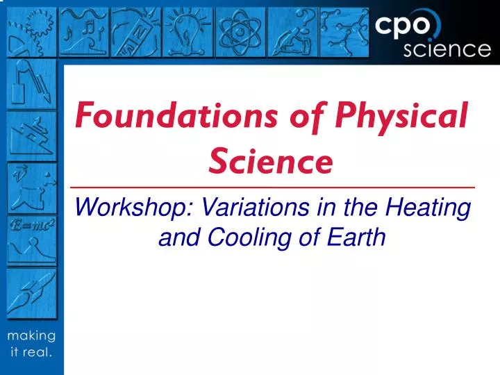 foundations of physical science n.