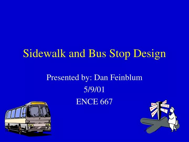 sidewalk and bus stop design n.
