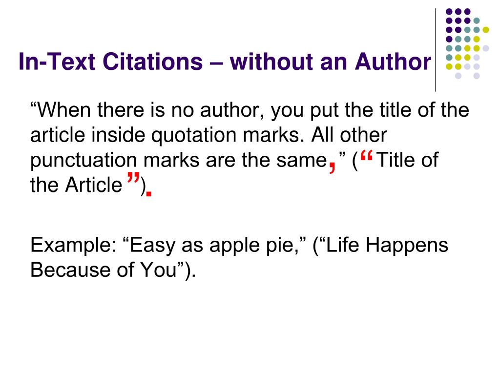 no author in text citations