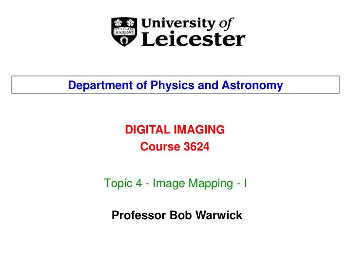 topic 4 image mapping i n.