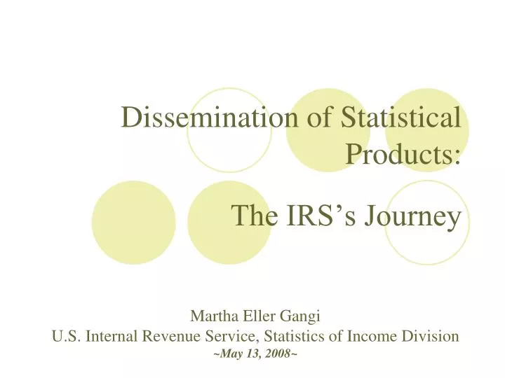 dissemination of statistical products n.
