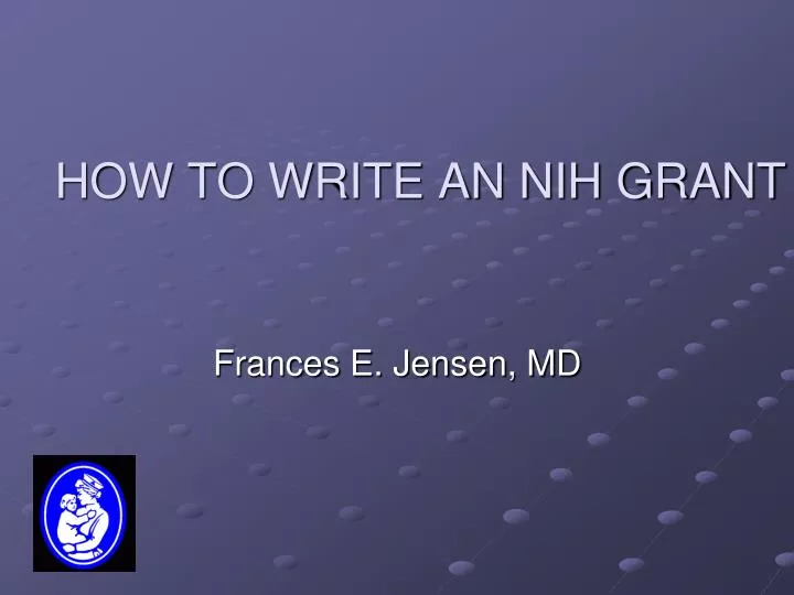 how to write an nih grant n.