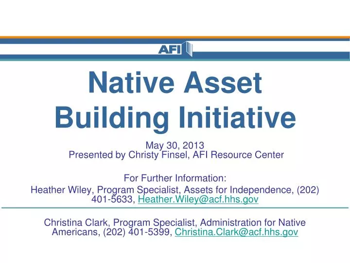 native asset building initiative n.