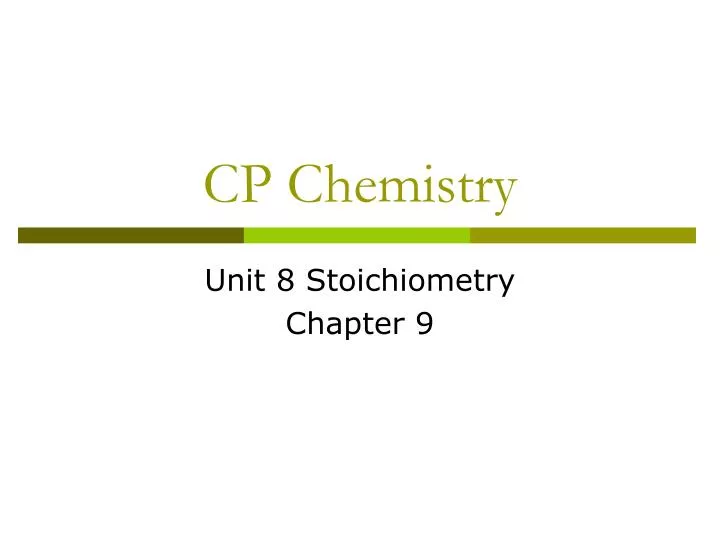 cp chemistry n.