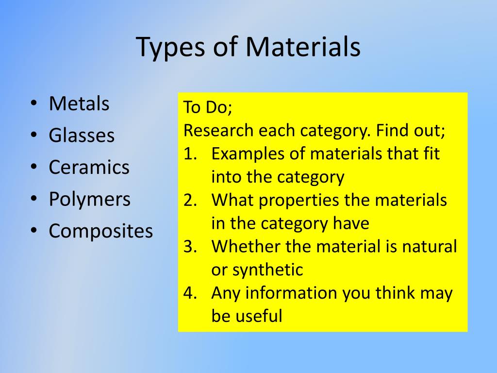 PPT Materials PowerPoint Presentation, free download ID5760428