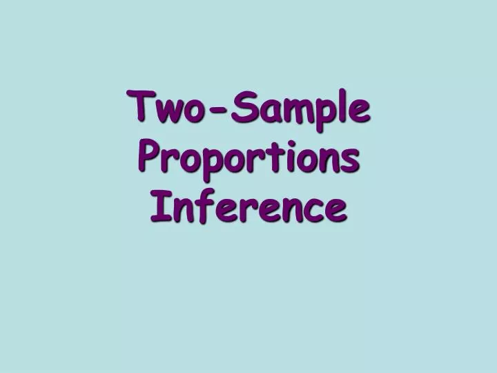 two sample proportions inference n.