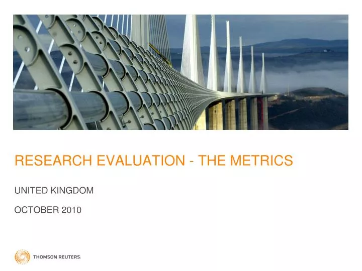 research evaluation the metrics n.