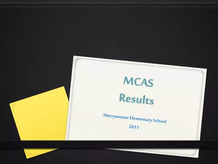 PPT MCAS Results PowerPoint Presentation, free download ID5760769