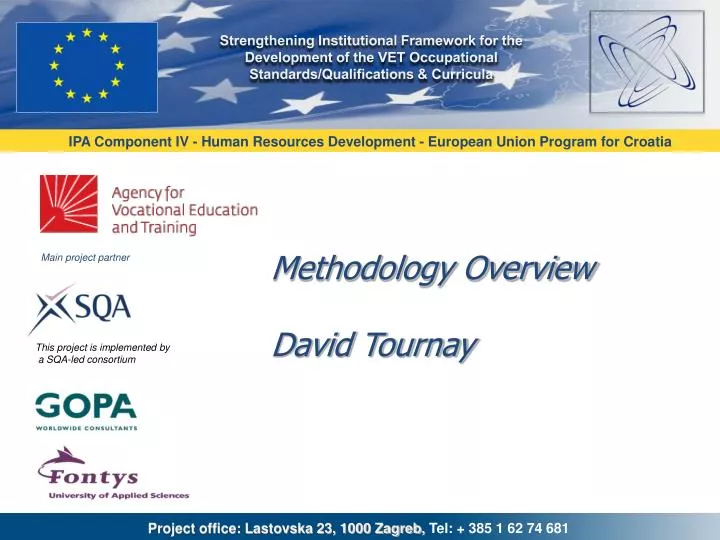 methodology overview david tournay n.