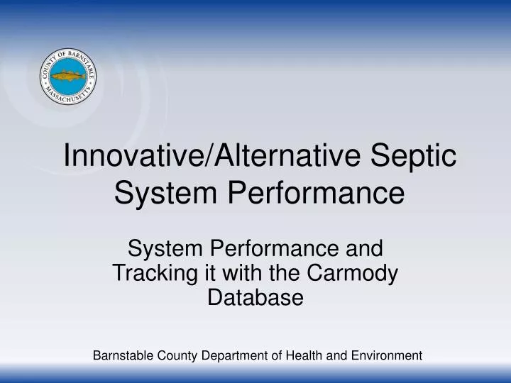 innovative alternative septic system performance n.