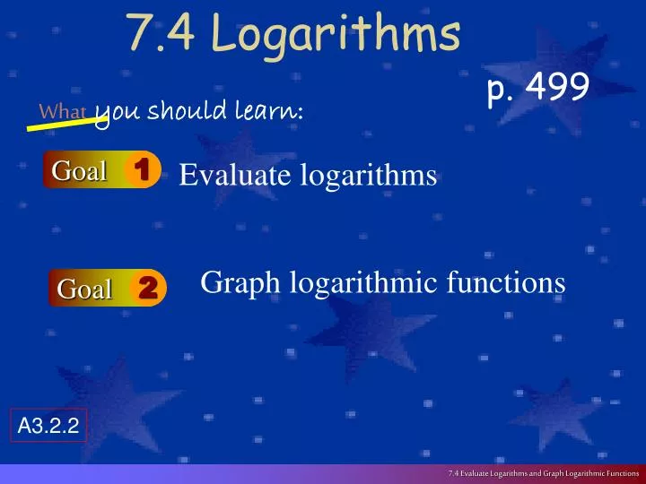 7 4 logarithms n.