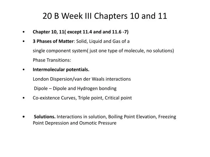 20 b week iii chapters 10 and 11 n.