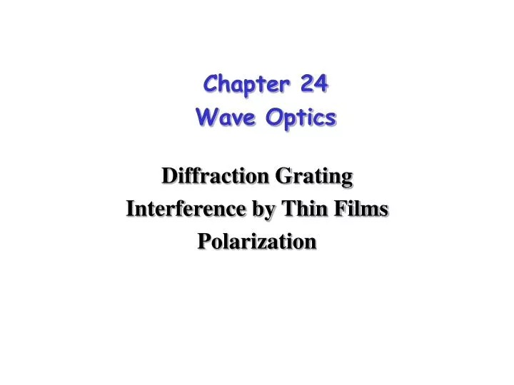chapter 24 wave optics n.