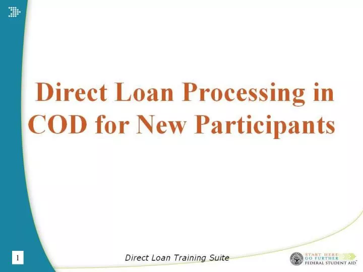 direct loan training suite n.