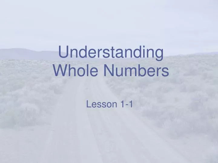 understanding whole numbers n.