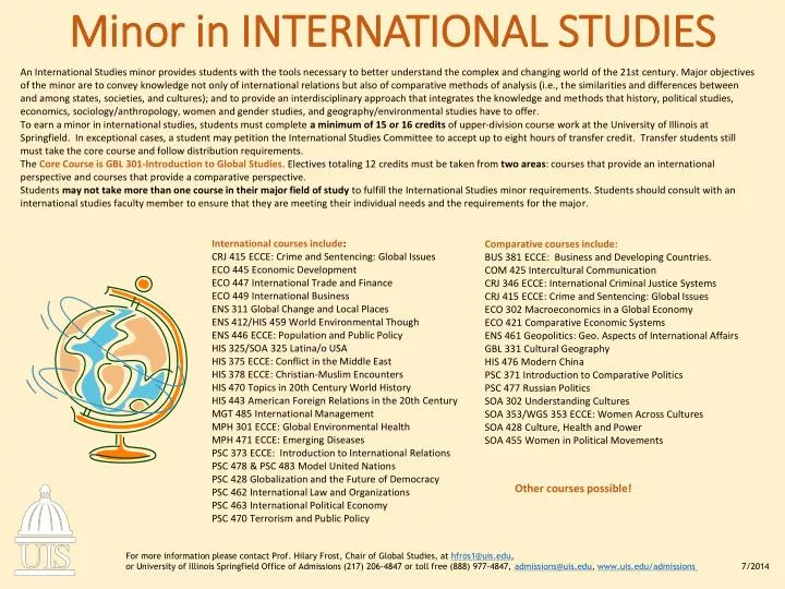 minor in international studies n.